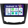 BXLIYER SXAUTO Android 14 IPS Autoradio Per Renault Kadjar (2015-2019) - 4G+64G - Senza fili Carplay & Android Auto - LED Camera + MIC - DAB Fast-boot Volante 360-CAM AHD WIFI DSP BT - 2 Din 9 Pollici