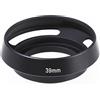 Fotga Nero Metallo Hollow Ventilato Curvo 39 millimetri lente Copertura a vite paraluce per Leica 39mm Filetto Filtro Lens DSLR