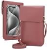 Cadorabo Custodia a tracolla compatibile con Samsung Galaxy C7 Pro, piccola borsetta con scomparto per cellulare e finestra di visualizzazione, borsa a tracolla Mini per Galaxy C7 Pro, 2 scomparti, in