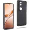 REY Cover in Gel TPU Nera per Vivo V50 5G - V50e 5G, Ultra Sottile 0,33 mm, Morbido Flessibile, Custodia Silicone