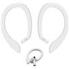 CXNXFD 2 pezzi in silicone anti-perdita per cuffie Bluetooth, auricolari per cuffie, supporto anti-perdita nero (bianco)