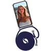 ONEFLOW Twist Case per Samsung Galaxy M52 5G catenina per cellulare rimovibile, con cinturino a tracolla, custodia con catena per cellulare, cordino e cordino, blu argento