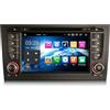 erisin Android 14 Autoradio per Audi A6 S6 RS6 Allroad Supporta DVD DAB + Navi Carplay Android Auto Bluetooth WiFi A2DP RDS FM/AM DVB-T2 8 Core 4GB RAM + 64GB ROM