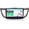 YUNTX Android 14 2 Din Radio con navigazione per Honda CRV 2012-2016- [Integrato CarPlay/Android Auto/DSP/GPS]-IPS 10.1 pollice Touch screen-DAB/Bluetooth 5.0/Controllo del volante/USB/WiFi