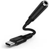 kigpozi Adattatore da USB C a jack per cuffie da 3,55 mm, adattatore audio jack per Samsung Galaxy S25 S24 S23 S22 S21 Ultra A55 A54 A53 A35 A15 Note 20/10, iPhone 16/15 Pro/Pro Max