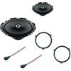 Superauto hi-fi Kit 2 Casse Compatibile con Fiat Panda dal 2003 al 2012 169 seconda serie Con Adattatori E Supporti Altoparlanti Hertz POSTERIORE dcx 170.3