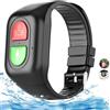 Generic Braccialetto con localizzazione GPS per anziani con pulsante di emergenza SOS, orologio intelligente con chiamata vocale 4G impermeabile, promemoria farmaci, promemoria vibrazioni per demenza,
