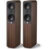 Q Acoustics Santos 5050 - Altoparlante da pavimento in palissandro, tweeter da 1