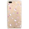 Personalaizer Custodia per iPhone 7 Plus - iPhone 8 Plus con motivo Hello Kitty e motivo floreale - Stile Kawaii - Cover in silicone TPU flessibile trasparente