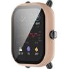BoLuo Pellicola Custodia per Huami Amazfit Bip U Pro con Pellicola Temperata,Morbida Plating PC Protettivo Case Skins Copertura Shell per Huami Amazfit Bip U Pro/Bip U/Amazfit Pop/Pop Pro (rosa)