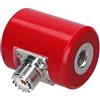 ComfyHarbor Set di antenna radio HF da 14-30 MHz, antenna telescopica in acciaio inox (si estende fino a 5 m) - 300 W nominale (600 W di picco) per radio amatoriali e professionali, rosso (solo base)