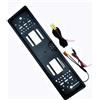 LEOFLA Kit Porta Targa Con Telecamera A 4 Flash Led Per Retromarcia Per Telaio Europeo