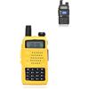 Generic Custodia protettiva per BaoFeng UV-5R, delicata sulla pelle Custodia morbida in silicone per BaoFeng UV-5R, antiurto e resistente all'usura, ritagli di precisione - Giallo