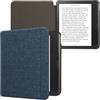 kwmobile Cover Compatibile con Kobo Libra Colour - Custodia a Libro in Tessuto - Copertina Flip Case per Lettore eReader
