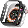 KNOXS Cover Compatibile con Apple Watch Series 10 42mm con Protezioni per Schermo, Rigida PC Bumper Anti-Graffio Case HD&Sottile Pellicola Protettiva (Nero)