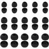 KALIONE 30 tappi auricolari in silicone, ugelli di ricambio per cuffie in-ear (foro interno da 3,8 mm a 5,5 mm), 3 misure (nero)