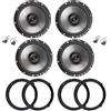 IPNOSIS Kit 4 Casse AXTON AE165 per VW Golf IV con 2 Supporti Anteriori, 2 Supporti Posteriori e 4 Connettori