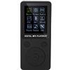 Diyeeni Lettori MP4 con Cuffia, Lettore Musicale Ricaricabile MP3 con Radio FM, registratore vocale, Video, e-Book, cronometro espandibile Fino a 32 GB Micro SD Card (Nero)
