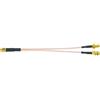 Fohevers Cavo adattatore SMA maschio a doppia SMA femmina RG316 cavo di prolunga 15 cm cavo coassiale per antenna a bassa perdita