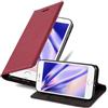 Cadorabo Custodia Libro per Apple iPhone 8 Plus / 7 Plus / 7S Plus in Rosso Mela - con Vani di Carte, Funzione Stand e Chiusura Magnetica - Portafoglio Cover Case Wallet Book Etui Protezione