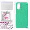 apgo BACK SKIN Film Pellicola protettiva Protezione Posteriore per Samsung Galaxy S20 5G, skin sticker film foil vinyl Menta Pastello opaco