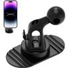 Generisch Supporto per telefono da cruscotto, supporto per cellulare da auto, supporto per cruscotto, rotazione a 360 gradi, supporto per testa a da 17 mm, supporto per smartphone per SUV, camion, pickup