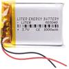 Liter energy battery Batterie 803040 LiPo 3.7V 1000mAh 3.7Wh 1S 5C Liter Energy Battery per l'elettronica Ricaricabile Telefono Portatile Smartwatch Orologio GPS - Non adatto per Radiocomando 42x30x8mm (1000mAh|803040)