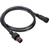PATIKIL Cavo di Prolunga a 2 Pin da 3,28 Piedi, 18Awg, Connettore Impermeabile Ip67 con Maschio e Femmina Su Entrambe Le Estremità per Strisce Led, Nero
