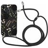 Foonary Cover con Cordino per Apple iPhone 14 PRO Max 6,7, Custodia con Aesthetic Motivo Laccio Collana Tracolla, Silicone Antiurto Protezione Bumper Phone Case per iPhone 14 PRO Max, Fiore 08