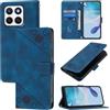 Rfvzubemok Compatibile con Motorola Edge 60 Pro 5G XT2507-1 portacarte Chiusura magnetica Il supporto è orientabile Crashproof Wallet Cover Blue