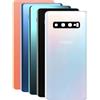 Audiosystem Scocca vetro Copribatteria Posteriore Per Samsung S10 Plus SM-G975 G975F G975/DS S10+ Ricambio Pari Originale in Vetro Con Biadesivo e Vetro Fotocamera compreso, Cover Back Glass Pannello (BLU)