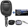 mt key Auto chiave telecomando 1 X gomma + 1 X Vergine ne73 + 1 X Cr2016 Batterie per Renault