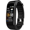 AMZLORD Sport Smartwatch Contapassi Orologio indossabile Impermeabile Ricarica diretta USB for supporto Android 4.4/IOS8.0 e UP (Nero)