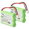 vhbw 2x batteria compatibile con Aastra DT292 telefono fisso cordless (700mAh, 3,6V, NiMH)