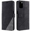 Laybomo Cover per Motorola Moto G9 Plus, Custodia Moto G9 Plus Portafoglio Pelle Morbido [Dermocompatibile][Silicone TPU] Funzione Supporto Slot per Schede Cover Libro per Motorola Moto G9 Plus, Nero