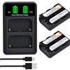 PowerTrust 2 batterie NP-FM55H NP-FM50 con caricabatterie per Sony DSC-F707, DSC-F717, DSC-F828, CCD-TR108 CCD-TR208 CCD-TR408 CCD-TR748 CCD-TRV106 CCD-TRV107