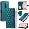 bigcgreen Protezione dello schermo del telefono Compatibile con Xiaomi Redmi Note 8 Pro Custodia a Portafoglio con Porta Carte di Credito, Tracolla da Polso Magnetica in Morbida Pelle PU, Flip Folio Book Custod