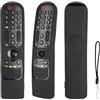 CTRLBETTER Custodia per telecomando in silicone compatibile con LG MR21GA MR21N MR21GC MR22GA MR22GN MR23GA MR23GN MR24GA MR24GN TV telecomando Custodia antiurto con cordino (nero)