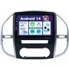 BXLIYER SXAUTO Android 14 IPS Autoradio Per Benz Vito 3 W447 (2014-2020) Sat Nav - Senza fili CarPlay Android Auto - 4G+64G - Camera + MIC - DAB Volante 360-CAM Dual-Bnad WIFI Bluetooth - 2 Din 10.1 Pollici