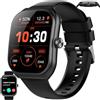 SGDDFIT 2,01'' AMOLED Smartwatch Uomo con Chiamate Bluetooth, 2025 Nuovo Orologio Fitness con 24/7 Monitor Temperatura Corporea Sonno e Cardiofrequenzimetro, SpO2, Orologio Sportivo 3ATM iOS Android (Nero)