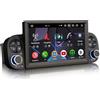 GONFEN Android 14 Autoradio per Fiat Panda Navigatore Auto Supporto Senza fili Carplay Android Auto GPS DSP WiFi SWC RDS Canbus Radio Bluetooth 5.0 con schermo 8-Core 4GB+64GB