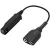 VBESTLIFE Adattatore Cavo Audio, Adattatore Cavo Audio V-9R Plus Walkie Talkie per interfaccia K Porta Auricolare 2 Pin per UV-5R/8885/UV82/UV5RA/UV5RE/UV8D
