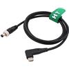 HangTon Cavo di alimentazione PD USB C da 12 V per Atomos Ninja V, SmallHD 702 Touch, dispositivi video PIX-E7, blocco monitor CC, angolo retto, 50,8 cm