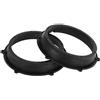 MEXWLOP Anello distanziatore for altoparlante, adattatore for distanziatore for altoparlante, tweeter, altoparlante for auto, subwoofer, staffa di montaggio, for Volkswagen, ABS nero impermeabile Anel