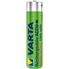 EWANTO 2 X per Varta Cell Rechargeable Accu Ready2Use precaricata AAA Micro NI-Mh 1,2 V 5703 Bulk (1000 mAh) + 1 X scatola batteria
