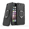 MaiJin LuluMain Compatibile con Apple iPhone 5, iPhone 5S, iPhone SE Cover, Custodia Armor Anello Cavalletto (Funziona con Il Supporto Magnetico per Auto) Case Paraurti (Nero)