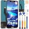 ARSSLY Display LCD per Huawei P20 Pro Schermo di Ricambio per Huawei P20 Pro CLT-L09 CLT-L29 CLT-TL01 6,1 LCD Touch Screen Digitizer Assembly con Kit di Riparazione (nero)