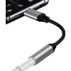 Generic Adattatore da USB tipo C a jack da 3,5 mm per cuffie e caricabatterie, adattatore da tipo C a jack, cavo audio convertitore AUX, portatile, nylon intrecciato