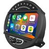 Hualingan Stallion Car Stereo Kit per Mini Cooper CarPlay Radio Aggiornamento CIC R55-61 con Touch Screen 8 pollici Android Auto e Navigazione GPS