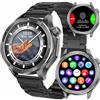 TAYSHILEY Smart Watch da uomo, GPS, sportivo, da uomo, schermo HD da 1,54 pollici, impermeabile IP67, rispondere/effettuare chiamate, cardiofrequenzimetro, monitoraggio del sonno, fitness tracker, compatibile